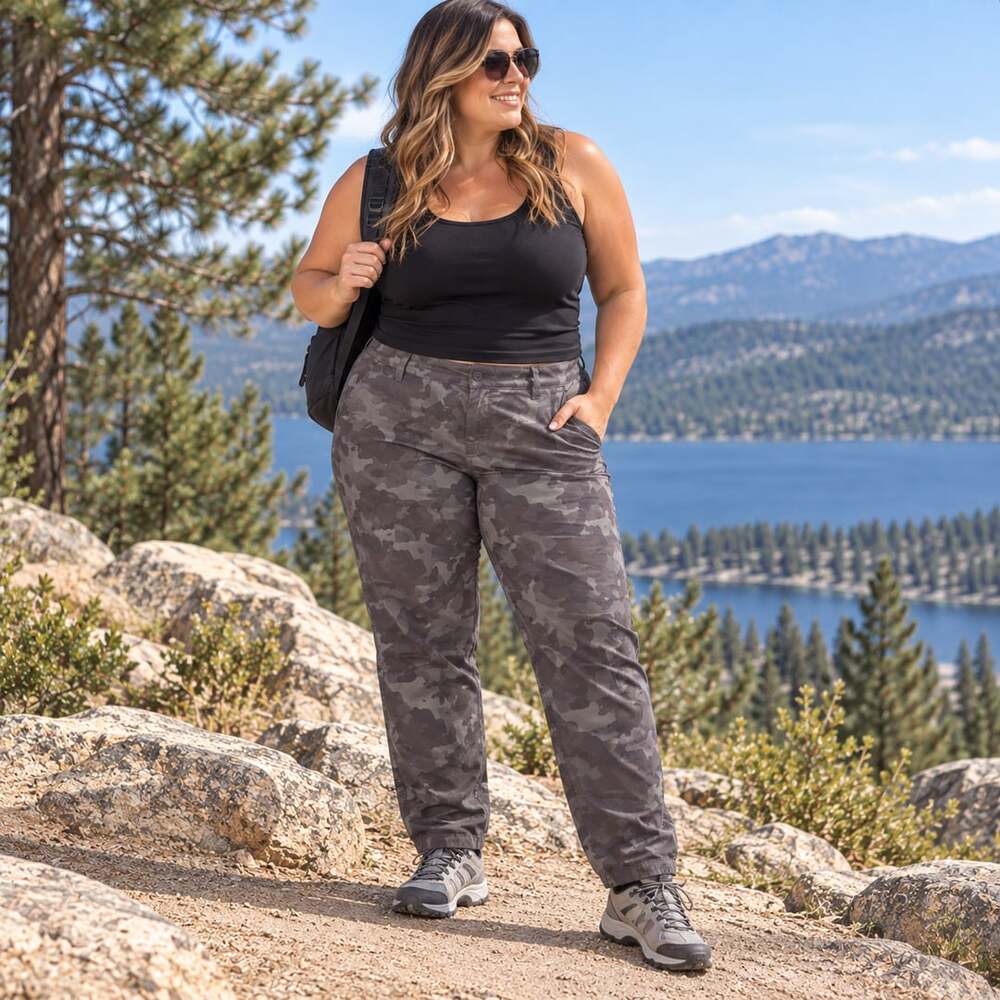 Prana Mariel Jegging Size XL Gravel Camo Stretch Pants Earthy Gorpcore Outdoors